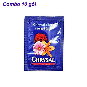 Mua Dưỡng hoa lâu tàn  sát trùng nước cắm hoa Chrysal 5g COMBO 10