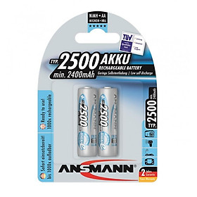 Pin Sạc AA 2500 BL2 ANSMANN Vỉ 2 - Hàng Nhập Khẩu
