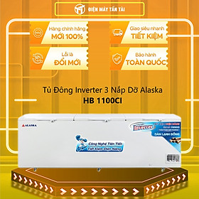Mua TỦ ĐÔNG 3 CÁNH INVERTER ALASKA 1100/742 LÍT HB-1100CI ĐỒNG (R290) - hàng chính hãng - Chỉ giao HCM