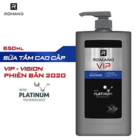 Sữa tắm cao cấp Romano Vip Vision sang trọng cuốn hút 650g