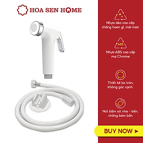 Mua Vòi xịt vệ sinh TUSLO A003 dài 120 cm  chất liệu inox cao cấp  nút bấm xịt nhẹ  chống bám bẩn dễ dàng vệ sinh - Hoa Sen Home - Hàng chính hãng