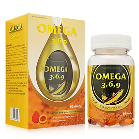 Thực phẩm chức năng Omega 3, 6, 9 bổ não, tăng trí nhớ, sáng mắt  60 Viên