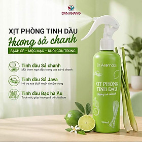 Xịt phòng tinh dầu Dr.Aromatis Dân Khang hương thơm thư giãn, giúp khử mùi ẩm mốc, xua đuổi côn trùng 280ml/100ml