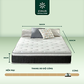 Mua Nệm lò xo túi hút chân không hỗ trợ trị liệu cao cấp Zinus - 12in iCoil Premium Spring Mattress