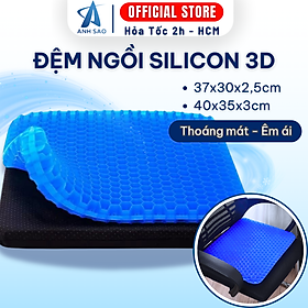 Đệm Ngồi Gel Silicon 3D Ánh Sao Chống Ê Mông Lót Ghế Văn Phòng Xe Hơi Mềm Thoáng Khí Miếng Lót Ngồi Ghế Nệm Ngồi Bệt