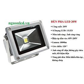 Đèn pha led 20W (NÊN MUA) loại tốt, giá rẻ, chất lượng, đủ watt, ánh sáng vàng, siêu sáng, chiếu rộng, chiếu xa, vỏ dày.