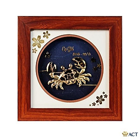 Mua Quà tặng Tranh Cung Cự Giải dát vàng 24k ACT GOLD ISO 9001:2015
