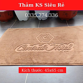 Mua Thảm chân khách sạn xuất dư nâu cotton 100%  dầy dặn  thấm hút nước cực tốt  nhanh khô dễ giặt giao ngẫu nhiên