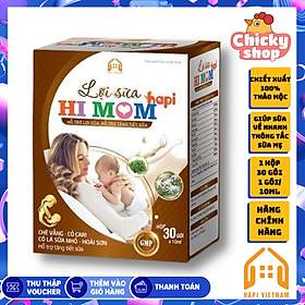 Lợi sữa Himom dạng cao lỏng cao cấp hỗ trợ tăng tiết sữa, giảm nguy cơ tắc tuyến sữa (hộp 30 gói)