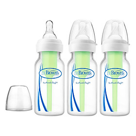 Bộ 3 Bình Sữa Nhựa PP Cổ Thường Options Dr.Brown's 43005 (120ml)