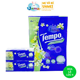 [HÀNG MỚI] Khăn giấy rút cao cấp Tempo  - 4 lớp bền dai, an toàn cho da - Thương hiệu Đức (Lốc 4 gói)