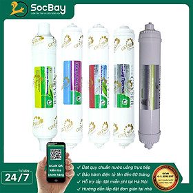 Mua Combo 5 lõi lọc nước 45678 dùng cho các dòng máy NANO  Lõi T33  3IN1  Maifan  Nano Silver  Hydrogen