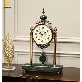 Đồng hồ để bàn decor trang trí cao cấp Mod Decor phong cách cổ điển mã 6909-1