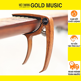 Mua Capo đàn Guitar Acoustic Cao Cấp Gold CAPO1 màu gỗ - Capo đàn acoustic 2 chức năng kẹp tăng tone đàn  mở khóa đàn
