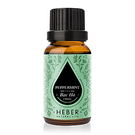Tinh dầu Bạc Hà Peppermint Essential Oil Heber | 100% Thiên Nhiên Nguyên Chất Cao Cấp