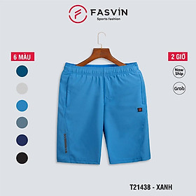 Quần short thể thao nam Fasvin T21438.HN vải co giãn thoải mái thiết kế mạnh mẽ khoẻ khoắn năng động