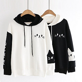 Áo Hoodie Nữ / Nam - Áo Khoác Nỉ Hình Mèo Siêu Dễ Thương Blazel, 2 Màu - Hàng Chính hãng