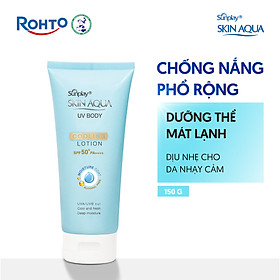 Kem chống nắng body Skin Aqua mát lạnh dùng hàng ngày Sunplay Skin Aqua UV Body Cooling Lotion SPF 50+ PA++++ 150g