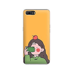 Ốp lưng dẻo cho điện thoại Realme C1 - 01184 7899 GIRL01 - in hình chibi dễ thương - Hàng Chính Hãng