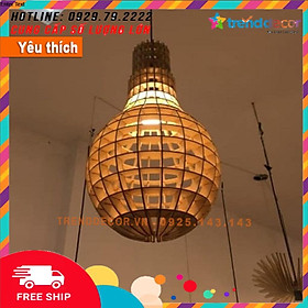 Đèn gỗ thả trần  hiện đại sang trọng chất liệu gỗ trang trí cho phòng khách nhà căn hộ decor nhà quán cafe