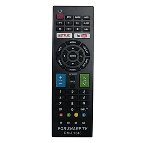 Mua Điều Khiển Tivi  SHARP Ngắn Model L1346 -Remote Tivi SHARP Đa Năng