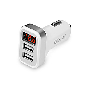 Tẩu sạc ô tô nhãn hiệu Hoco Z3 2 cổng USB DC 5V-3.1A