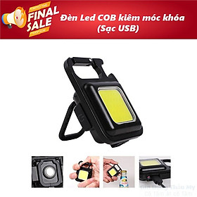 Đèn Pin Kiêm Móc Khóa Mini Siêu Sáng Đèn LED COD Bỏ Túi Sạc Type C