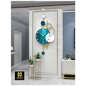 Mua Đồng hồ treo tường đồng hồ trang trí decor phong cách hiện đại kiểu dáng mới nhất size 34x66cm và 40x80cm