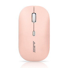 Chuột Không Dây Không Ồn AJAZZ i18 Pink Silient Mouse (Màu Hồng) - Hàng Nhập Khẩu