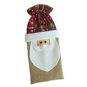 Christmas Santa Claus Wine Bottle Cover Bags Home Party Decoration