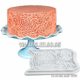Khuôn silicon làm viền bánh, rau câu, fondant hoa 3 chiều - Mã số 1341