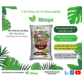 Đất thịt đa dụng Sfarm 20dm3 nặng khoảng 14kg