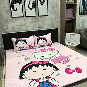 Chiếu mát điều hòa tencel hàng siêu cấp - Maruko - Tặng kèm 1 móc khóa Houston