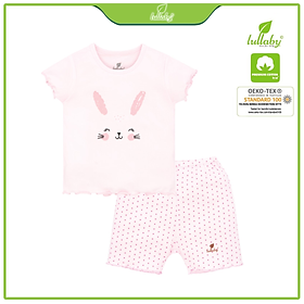 Đồ bộ cộc tay Raglan Lullaby cho bé gái NH603P Thời Trang trẻ em cao cấp -