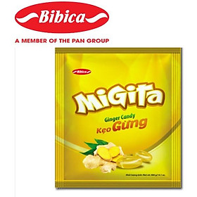 Kẹo cứng Migita gừng túi 400 gam - Bibica