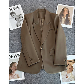 Áo khoác vest nữ áo khoác blazer có lớp lót trong mềm mịn, có đệm vai cao cấp