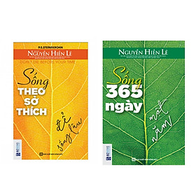 [Download Sách] Combo 2 cuốn ; Sống theo sở thích để sống lâu + Sống 365 ngày 1 năm ( Tặng 1 giá đỡ iring dễ thương )