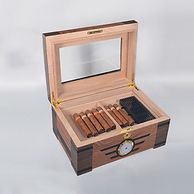 Hộp đựng Xì Gà Và Giữ Ẩm Mặt Kính, tủ cigar, Tủ Xì Gà DH-DGT2028
