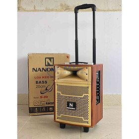 Mua Loa Kéo Karaoke Nanomax S8B Bluetooth Bass 20cm 100w Tặng Kèm mic cao cấp UHF thích hợp cho karaoke gia đình  thiết kế nhỏ gọn có quai xách dễ dàng di chuyển âm thanh lớn nghe nhạc hay