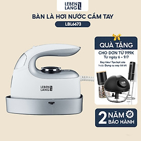 Bàn là hơi nước cầm tay mini Lebenlang LBL66673, bàn ủi hơi nước cầm tay công suất 1000W, bình chứa 90ml, nhỏ gọn và tiện lợi - hàng chính hãng