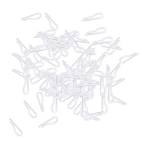 100x Clips Without For Dress Shirt Garment Packaging 35x10x2mm