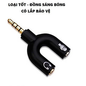 Jack Chia Audio 3.5 mm ra Micro và tai nghe điện thoại