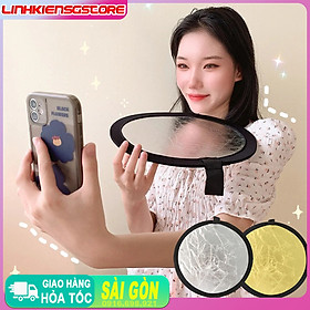Mua Tấm phản quang size mini 30cm màu BẠC/TRẮNG dùng để chụp ảnh trực tiếp   chụp selffie.