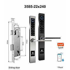 Mua Khóa vân tay dành cho cửa nhôm xingfa  cửa sắt  mở từ xa  mở bằng bluetooth/wifi Chất liệu Thép Không gỉ 304 cao cấp