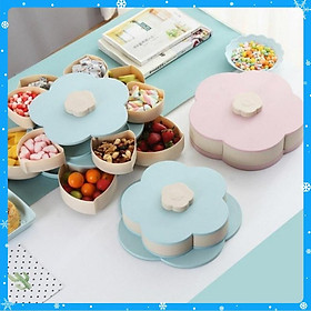 Mua Khay mứt xoay 2 tầng-Khay mứt bánh kẹo Tết  - Hàng Chất Lượng