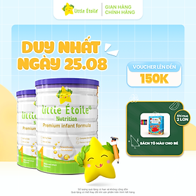 Combo 2 lon Sữa bột ngôi sao nhỏ Little Étoile số 1 800g dành cho bé 0 - 6 tháng
