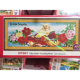 Tranh đính đá DF061 Phật Di Lạc 146x61cm chưa đính