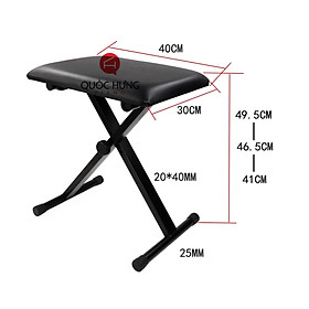 Mua Ghế ngồi chỉnh 3 cấp độ cho Piano  Organ  Guitar và các loại nhạc cụ khác (Thiết kế mới-Có Xếp Gọn)