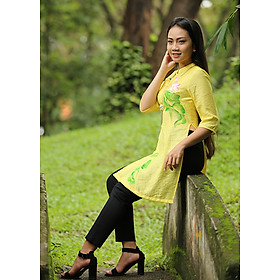 Áo Dài Vẽ Nữ An Thủy 704
