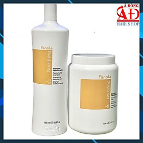 Bộ dầu gội xả Fanola Nutricare Restructuring cho tóc khô hư tổn chính hãng Ý